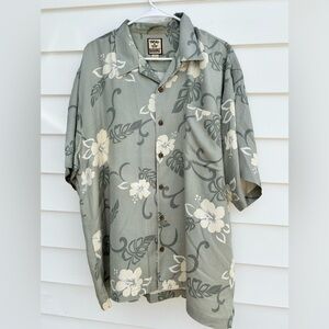 Tommy Bahama Green Floral Shirt
